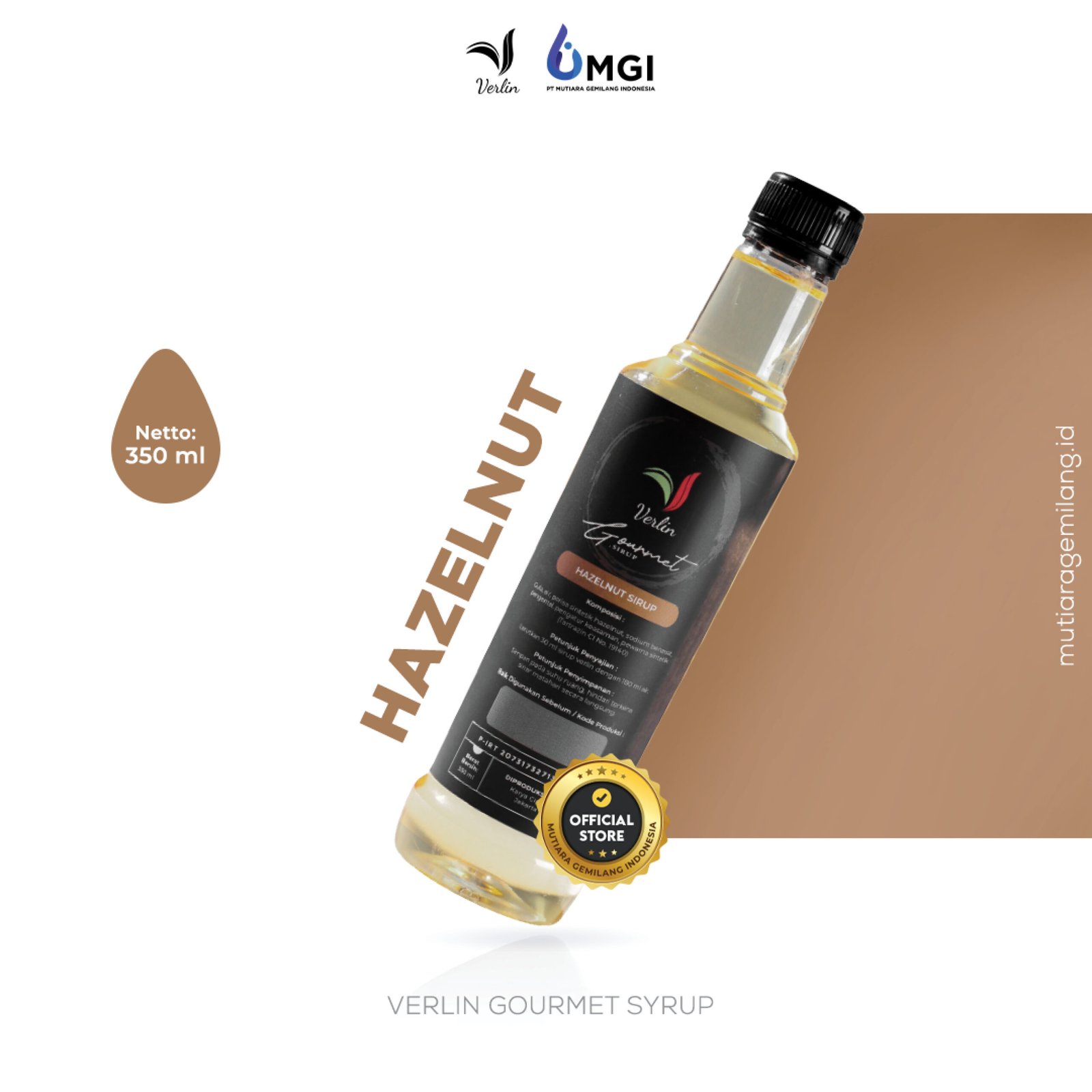 VERLIN Gourmet Syrup Hazelnut